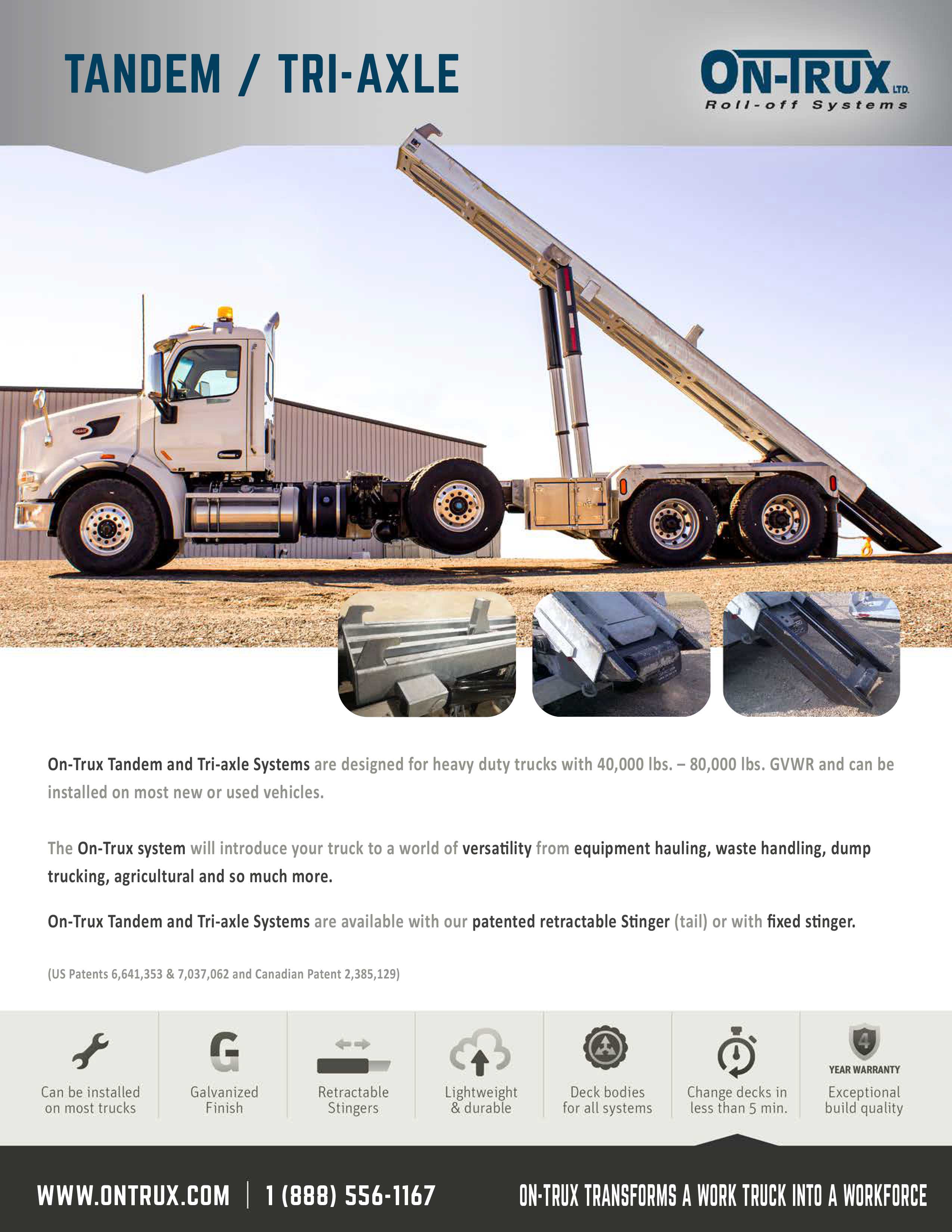 TANDEM AND TRI-AXLE ON-TRUX SYSTEMS
